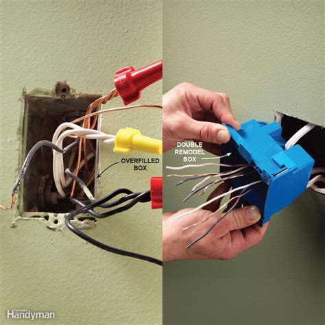 overfilled electrical box|crowded electrical box wiring.